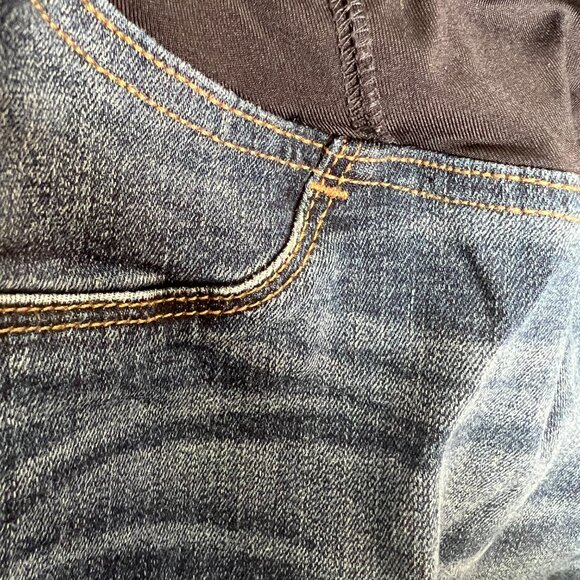 Isabel Maternity Over the Belly Panel Skinny Bootcut Denim Jeans - Picture 9 of 11